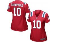 #10 Jimmy Garoppolo New England Patriots Alternate Jersey _ Nike Women's Red NFL Game