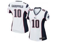 #10 Jimmy Garoppolo New England Patriots Road Jersey _ Nike Women's White NFL Game