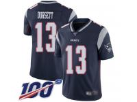 #13 Limited Phillip Dorsett Navy Blue Football Home Men's Jersey New England Patriots Vapor Untouchable 100th Season