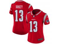 #13 Limited Phillip Dorsett Red Football Women's Jersey New England Patriots Inverted Legend