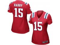 #15 Game N'Keal Harry Red Football Alternate Women's Jersey New England Patriots