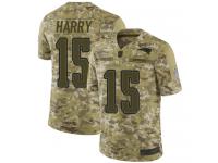 #15 Limited N'Keal Harry Camo Football Men's Jersey New England Patriots 2018 Salute to Service