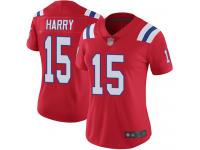 #15 Limited N'Keal Harry Red Football Alternate Women's Jersey New England Patriots Vapor Untouchable