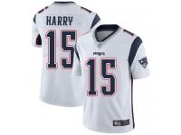 #15 Limited N'Keal Harry White Football Road Youth Jersey New England Patriots Vapor Untouchable