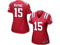 #15 Reggie Wayne New England Patriots Alternate Jersey _ Nike Women's Red NFL Game