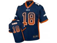 #18 Peyton Manning Denver Broncos Jersey _ Nike Youth Navy Blue Drift Fashion NFL Game