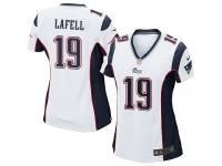 #19 Brandon LaFell New England Patriots Road Jersey _ Nike Women's White NFL Game