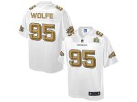 2016 NFL Denver Broncos (DE) #95 Derek Wolfe Men Game Pro Line Super Bowl 50 Fashion Jerseys