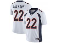 #22 Limited Kareem Jackson White Football Road Men's Jersey Denver Broncos Vapor Untouchable