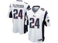 #24 Bradley Fletcher New England Patriots Road Jersey _ Nike Youth White NFL Game