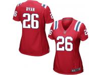 #26 Logan Ryan New England Patriots Alternate Jersey _ Nike Women's Red NFL Game