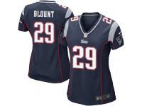 #29 LeGarrette Blount New England Patriots Home Jersey _ Nike Women's Navy Blue NFL Game