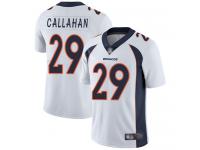 #29 Limited Bryce Callahan White Football Road Men's Jersey Denver Broncos Vapor Untouchable