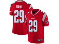 #29 Limited Duke Dawson Red Football Men's Jersey New England Patriots Inverted Legend