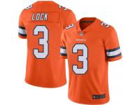 #3 Limited Drew Lock Orange Football Youth Jersey Denver Broncos Rush Vapor Untouchable