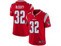 #32 Limited Devin McCourty Red Football Youth Jersey New England Patriots Inverted Legend