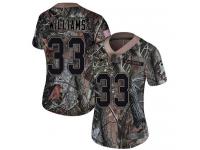 #33 Limited Joejuan Williams Camo Football Women's Jersey New England Patriots Rush Realtree