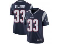 #33 Limited Joejuan Williams Navy Blue Football Home Men's Jersey New England Patriots Vapor Untouchable