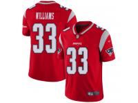 #33 Limited Joejuan Williams Red Football Youth Jersey New England Patriots Inverted Legend