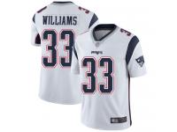 #33 Limited Joejuan Williams White Football Road Women's Jersey New England Patriots Vapor Untouchable