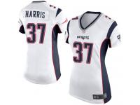 #37 Game Damien Harris White Football Road Women's Jersey New England Patriots