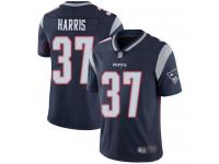 #37 Limited Damien Harris Navy Blue Football Home Men's Jersey New England Patriots Vapor Untouchable