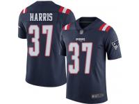 #37 Limited Damien Harris Navy Blue Football Men's Jersey New England Patriots Rush Vapor Untouchable