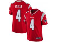 #4 Limited Jarrett Stidham Red Football Men's Jersey New England Patriots Inverted Legend