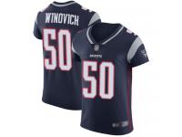 #50 Elite Chase Winovich Navy Blue Football Home Men's Jersey New England Patriots Vapor Untouchable