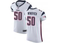 #50 Elite Chase Winovich White Football Road Men's Jersey New England Patriots Vapor Untouchable