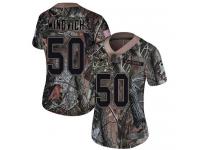 #50 Limited Chase Winovich Camo Football Women's Jersey New England Patriots Rush Realtree