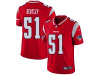 #51 Limited Ja'Whaun Bentley Red Football Youth Jersey New England Patriots Inverted Legend