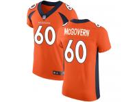 #60 Elite Connor McGovern Orange Football Home Men's Jersey Denver Broncos Vapor Untouchable