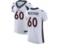 #60 Elite Connor McGovern White Football Road Men's Jersey Denver Broncos Vapor Untouchable