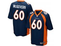 #60 Game Connor McGovern Navy Blue Football Alternate Men's Jersey Denver Broncos