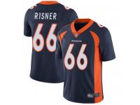 #66 Limited Dalton Risner Navy Blue Football Alternate Youth Jersey Denver Broncos Vapor Untouchable