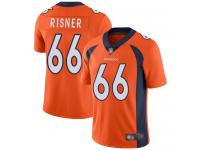 #66 Limited Dalton Risner Orange Football Home Youth Jersey Denver Broncos Vapor Untouchable