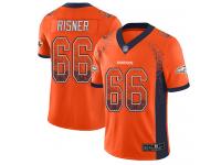 #66 Limited Dalton Risner Orange Football Men's Jersey Denver Broncos Rush Drift Fashion