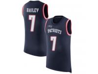 #7 Limited Jake Bailey Navy Blue Football Men's Jersey New England Patriots Rush Player Name & Number Tank Top