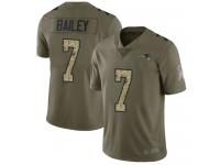 #7 Limited Jake Bailey Olive Camo Football Youth Jersey New England Patriots 2017 Salute to Service