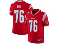 #76 Limited Isaiah Wynn Red Football Men's Jersey New England Patriots Inverted Legend