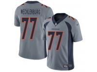 #77 Limited Karl Mecklenburg Silver Football Men's Jersey Denver Broncos Inverted Legend