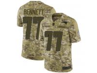 #77 Limited Michael Bennett Camo Football Youth Jersey New England Patriots 2018 Salute to Service