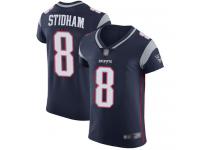 #8 Elite Jarrett Stidham Navy Blue Football Home Men's Jersey New England Patriots Vapor Untouchable