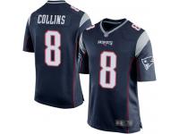 #8 Game Jamie Collins Navy Blue Football Home Men's Jersey New England Patriots