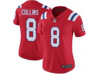 #8 Limited Jamie Collins Red Football Alternate Women's Jersey New England Patriots Vapor Untouchable