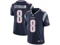 #8 Limited Jarrett Stidham Navy Blue Football Home Men's Jersey New England Patriots Vapor Untouchable