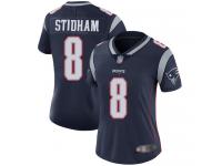 #8 Limited Jarrett Stidham Navy Blue Football Home Women's Jersey New England Patriots Vapor Untouchable