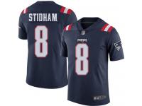 #8 Limited Jarrett Stidham Navy Blue Football Men's Jersey New England Patriots Rush Vapor Untouchable