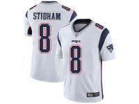 #8 Limited Jarrett Stidham White Football Road Men's Jersey New England Patriots Vapor Untouchable